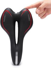 img 1 attached to 🚲 AIKATE Comfortable Bike Saddle: Gel Bicycle Seat for Men and Women | Ideal for Road and Mountain MTB Riding