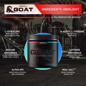 img 2 attached to 🐐 G.O.A.T. Ultra-Premium Pre-Workout: Amplify Pump, Boost Energy & Stamina | Award-Winning Taste | Rocket Pop Flavor | 30 Servings