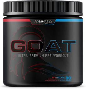 img 4 attached to 🐐 G.O.A.T. Ultra-Premium Pre-Workout: Amplify Pump, Boost Energy & Stamina | Award-Winning Taste | Rocket Pop Flavor | 30 Servings