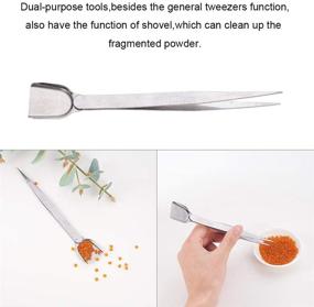 img 1 attached to 🔧 PH PandaHall 4pcs Handy Tweezers: Beading Tweezers with Built-in Scoop for Seed Beads & Diamond Jewelry Making