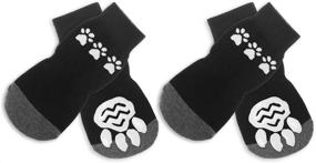 img 4 attached to 🐾 Keeping Your Pup Safe: BINGPET Anti Slip Dog Socks with Grips for Hardwood Floors