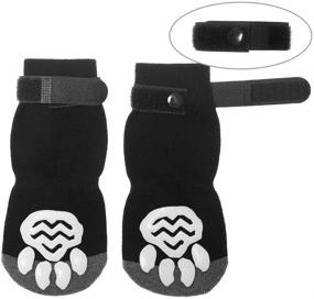 img 3 attached to 🐾 Keeping Your Pup Safe: BINGPET Anti Slip Dog Socks with Grips for Hardwood Floors