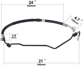 img 2 attached to WMPHE Power Steering Pressure Hose Assembly Honda Odyssey V6 3.5L 1999-2004 - Replaces OEM 53713S0XA01, 53713S0XA02, 3401212