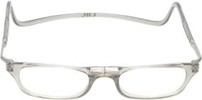 img 1 attached to Long Size Reading Glasses with Clic Magnetic Technology in Smoke or Tortoise