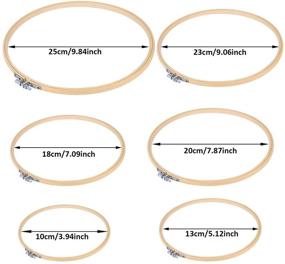 img 3 attached to 🧵 Complete Embroidery Hoop Kit: 72Pcs Embroidery Hoops, 6 Cross Stitch Hoop Sets, Needle Set & Threaders