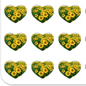 img 3 attached to Vibrant Sunflower-themed Heart Shaped Planner Calendar Scrapbook Craft Stickers for Your Creative Projects