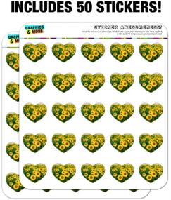 img 2 attached to Vibrant Sunflower-themed Heart Shaped Planner Calendar Scrapbook Craft Stickers for Your Creative Projects