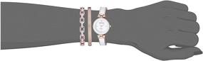 img 1 attached to ⌚ AK/3346 Женские часы Anne Klein с настоящим бриллиантовым циферблатом и комплектом браслетов