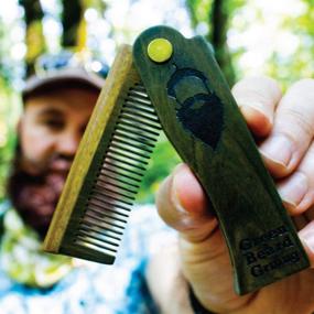 img 1 attached to 🌳 Tree-mendous Sandalwood Folding Comb: Eco-Friendly Pocket Combs that Support Tree Planting by Green Beard Grmng