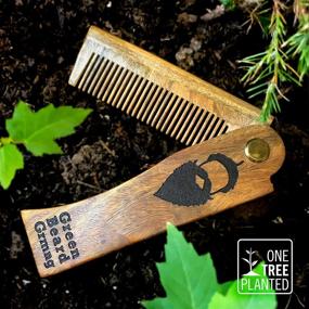 img 3 attached to 🌳 Tree-mendous Sandalwood Folding Comb: Eco-Friendly Pocket Combs that Support Tree Planting by Green Beard Grmng