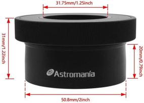 img 1 attached to 🔒 Astromania 1.25"/2" Twist-Lock Adapter: Securely and Precisely Secures Your Eyepieces