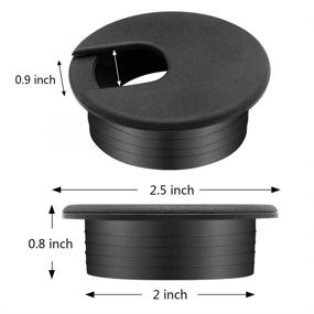 img 3 attached to 🔌 Grommet Plastic Organizers: Streamline Computer Management with Industrial Hardware