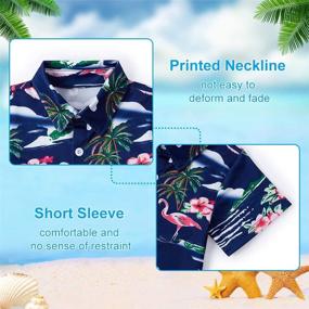 img 1 attached to 🌺 Enlifety Hawaiian Vacation Christmas Girls' Tops, Tees & Blouses - Ideal Clothing