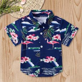 img 3 attached to 🌺 Enlifety Hawaiian Vacation Christmas Girls' Tops, Tees & Blouses - Ideal Clothing