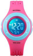 ⌚ colorful waterproof multifunctional boys' watches with luminous stopwatch function logo