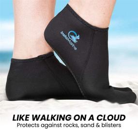 img 1 attached to 🏊 Ultimate Water Sports Neoprene Socks | InstaMarine Premium Fin Sock for Snorkeling, Diving, Swimming