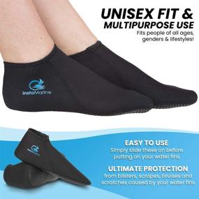 img 2 attached to 🏊 Ultimate Water Sports Neoprene Socks | InstaMarine Premium Fin Sock for Snorkeling, Diving, Swimming
