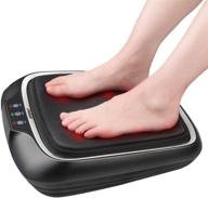 👣 renpho foot massager with heat: shiatsu heated electric massager for muscle pain relief, plantar fasciitis, fits up to size 14 feet logo