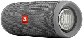 img 2 attached to Переносной водонепроницаемый Bluetooth-колонка JBL Flip 5 - Пара (Серый)