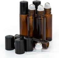 🌿 enhance your essential oil experience with stainless steel droppers - roller bottles essential logo