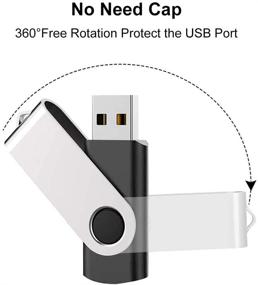 img 3 attached to Надёжные и доступные: пакет из 20 AreTop USB2.0 Swivel 🔌 накопителей с поворотным разъёмом в смешанных цветах - флеш-накопители на 4ГБ памяти.