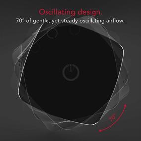 img 1 attached to 🌪️ Vornado HELIX2: Powerful, Compact Personal Tower Fan with 3 Speed Settings, Easy Touch Controls, 70-Degree Oscillation – Sleek Black Design