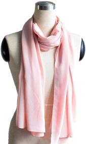 img 3 attached to 🌞 Wobe 3pcs Women Soft Chiffon Scarves: Stylish Summer Beach Cover Wraps with Sunscreen Protection