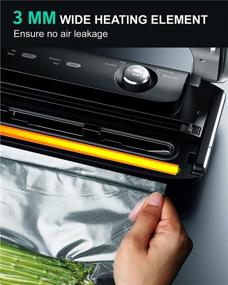 img 2 attached to 🔌 Hogance Vacuum Sealer: Chip Bag Sealer and Automatic Food Saver Machine with Built-in Cutter -85kPa