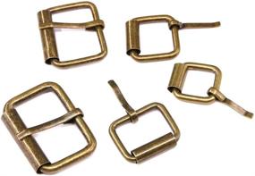 img 2 attached to 🔗 50 Pcs Bronze Metal Roller Buckles Assorted Sizes for Belts, Bags, DIY Accessories - 1/2 Inch, 5/8 Inch, 3/4 Inch, 1 Inch, 1-1/4 Inch