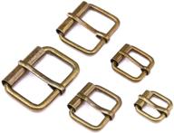 🔗 50 pcs bronze metal roller buckles assorted sizes for belts, bags, diy accessories - 1/2 inch, 5/8 inch, 3/4 inch, 1 inch, 1-1/4 inch logo