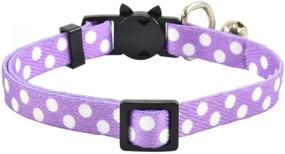 img 3 attached to 🐾 XPangle Breakaway Cat Collar with Bell, Cute Kitten Collar | Adjustable Safety for Kitty Puppy Neck | 7.8-11.8in