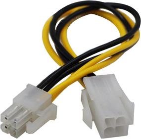 img 1 attached to Высококачественный кабель zdyCGTime 2-Pack 4-Pin Molex M/F - питание ATX 12V 4-Pin МУЖЧИНА-ЖЕНЩИНА для процессора МАТЕРИНСКАЯ ПЛАТА Расширительный кабель (20 см/8 дюймов)