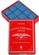 national tournament billiard premium chalk logo