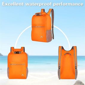 img 3 attached to 2pcs Set Orange Dry Bag: Waterproof Backpack for Kayaking, Swimming, 🎒 Boating - Lightweight Daypack for Hiking, Camping, Paddle Boarding - Friendship Gift