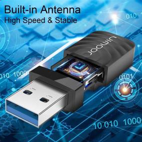 img 3 attached to 🔌 JOOWIN USB WiFi Adapter: High-Speed 1300mbps Wireless Network Dongle for PC/Laptop - Windows & Mac Compatible