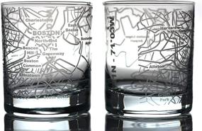 img 4 attached to Food Service Equipment & Supplies: Etched Old Fashioned Whiskey Glasses