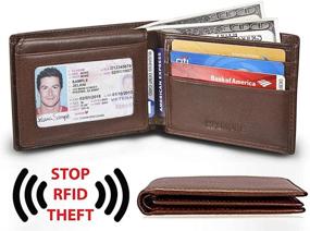 img 2 attached to Enhanced Men's Accessories: WALINC Protection Billfold with Window Blocking Technology