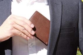 img 1 attached to Enhanced Men's Accessories: WALINC Protection Billfold with Window Blocking Technology