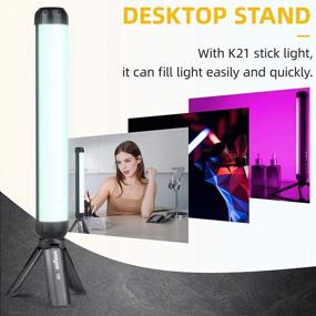 img 2 attached to Versatile K21 Mini Tripod with 1/4'' Screw Interface: Perfect for Fill Light & Mobile Phone Holder