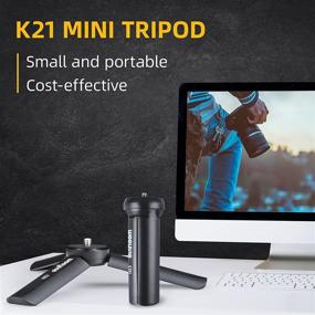 img 3 attached to Versatile K21 Mini Tripod with 1/4'' Screw Interface: Perfect for Fill Light & Mobile Phone Holder