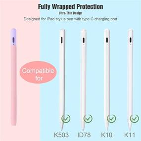 img 3 attached to 🖊️ Silicone Stylus Pen Case Holder - Anti-Slip Sleeve for Type C Charging Port Stylus Pen, Enhanced SEO