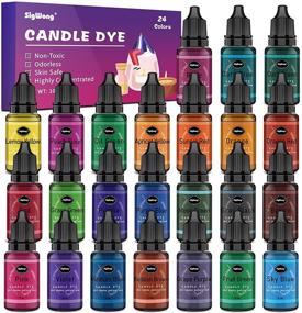 img 4 attached to 🕯️ Candle Dye - 24 Color Liquid Candle Making Dye Kit for DIY - Food Grade Ingredients - Oil-Based Candle Coloring for Soy Wax, Beeswax, Gel Wax, Paraffin Wax - Each 0.35oz/10ml