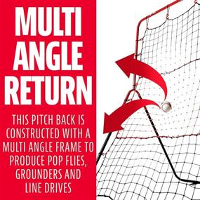 img 3 attached to ⚾️ Enhance Your Baseball Skills with the Franklin Sports 3-Way Baseball Rebounder Net - Perfect for Fielding, Throwing, and Softball Practice