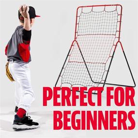 img 1 attached to ⚾️ Enhance Your Baseball Skills with the Franklin Sports 3-Way Baseball Rebounder Net - Perfect for Fielding, Throwing, and Softball Practice