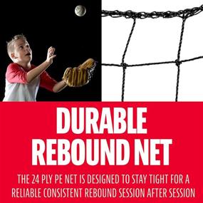 img 2 attached to ⚾️ Enhance Your Baseball Skills with the Franklin Sports 3-Way Baseball Rebounder Net - Perfect for Fielding, Throwing, and Softball Practice