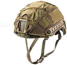 img 4 attached to OneTigris Multicam Helmet Cover - Enhance Your Head Protection without a Helmet