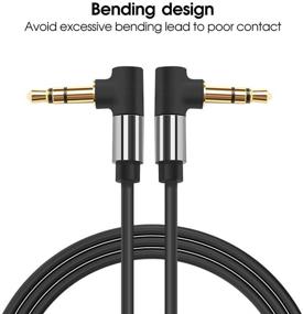 img 3 attached to 🎧 AWINNER 6FT 3.5mm Right Angle Stereo Audio AUX Cable for iPhone, iPad, Smartphones, Tablets, Media Players