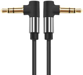 img 4 attached to 🎧 AWINNER 6FT 3.5mm Right Angle Stereo Audio AUX Cable for iPhone, iPad, Smartphones, Tablets, Media Players