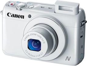 img 2 attached to 📷 Canon PowerShot N100 HS: Wi-Fi Enabled White Digital Camera with 12.1MP