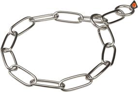 img 2 attached to 🔗 Herm Sprenger 28 Inch Stainless Steel Long Link Chain Collar - 4mm Size